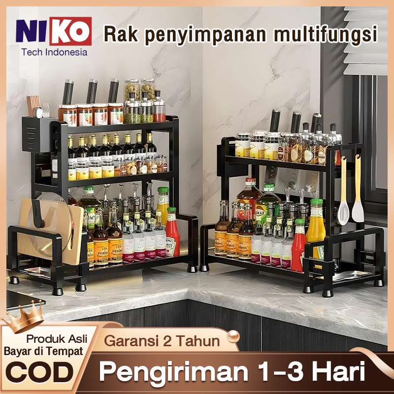 Rak Bumbu Dapur Stainless Steel Rak Dapur Serbaguna