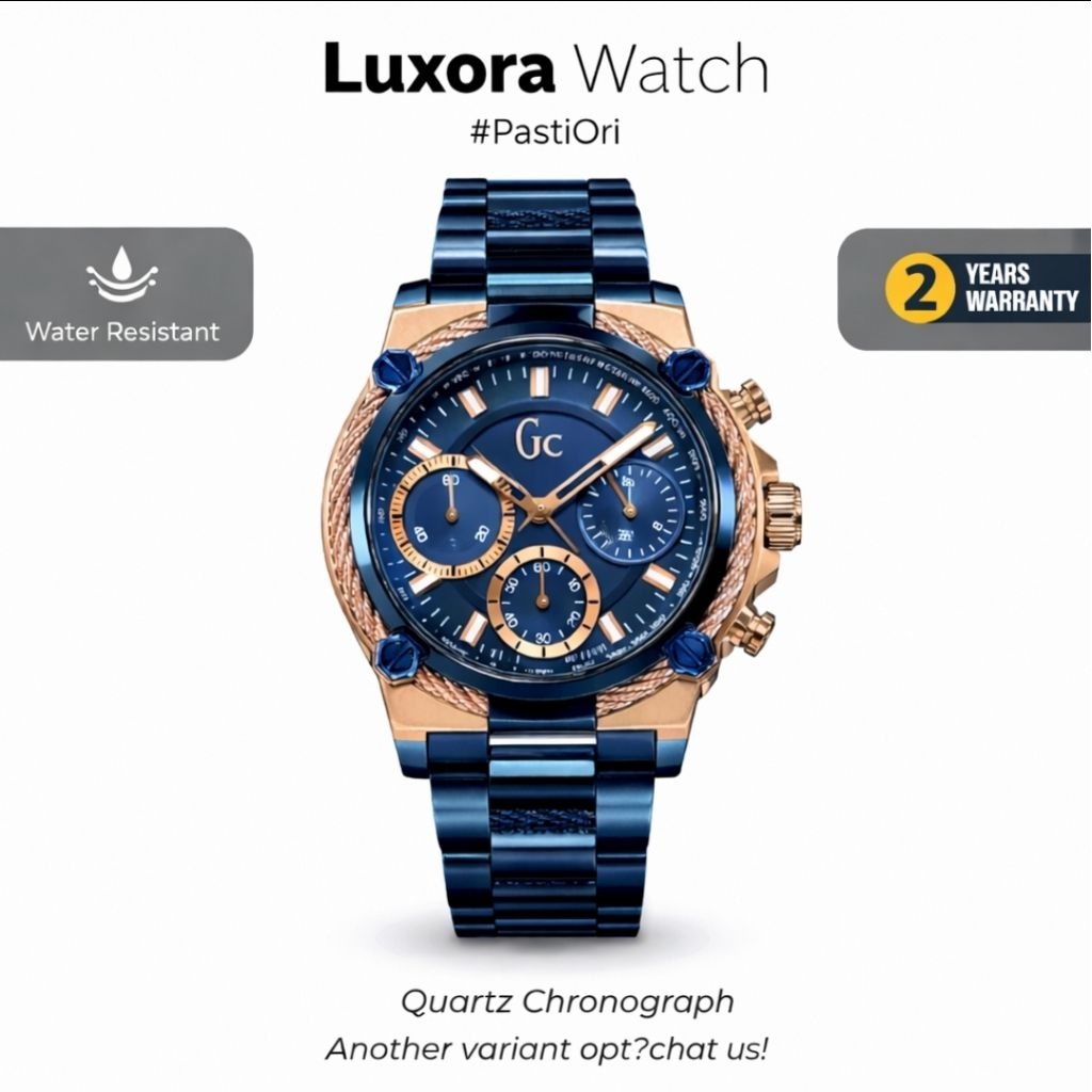 GC Luxora Rosegold Ladies Watch 38mm – Quartz Battery | Y25003G2