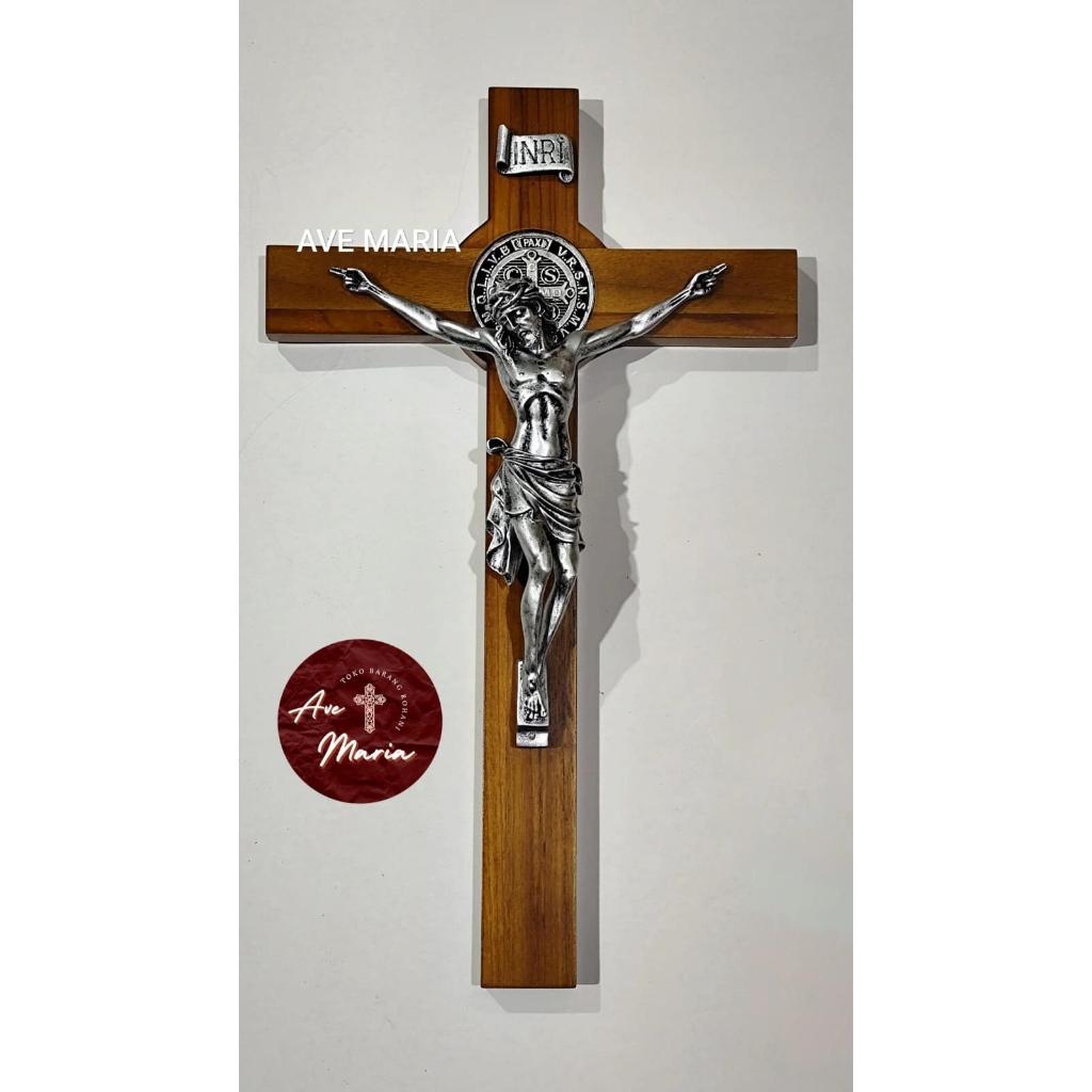 SALIB KAYU CORPUS FIBER 50 CM | SALIB DINDING BESAR