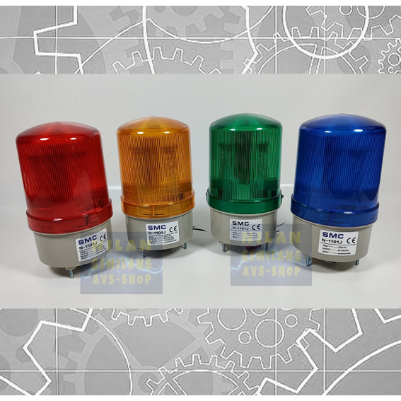 ROTARY LAMP LED WITH BUZZER MULTIVOLT/MULTIFUNGSI N-1101J