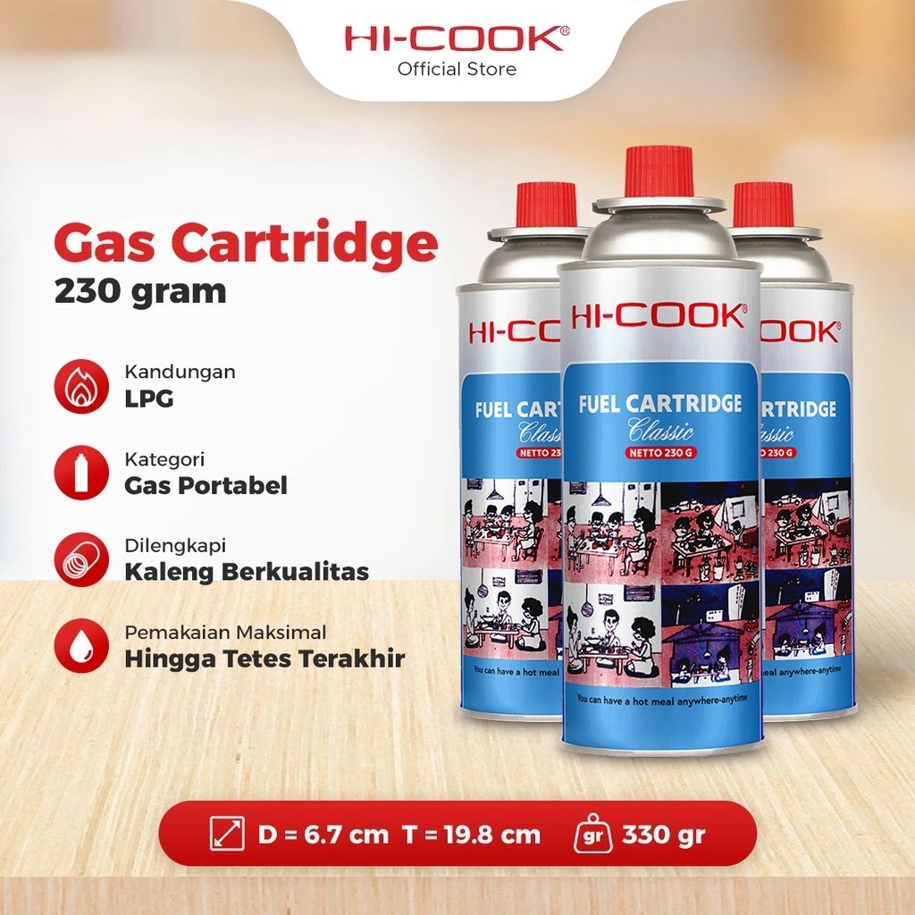 GAS KALENG HI COOK / HI COOK PORTABLE