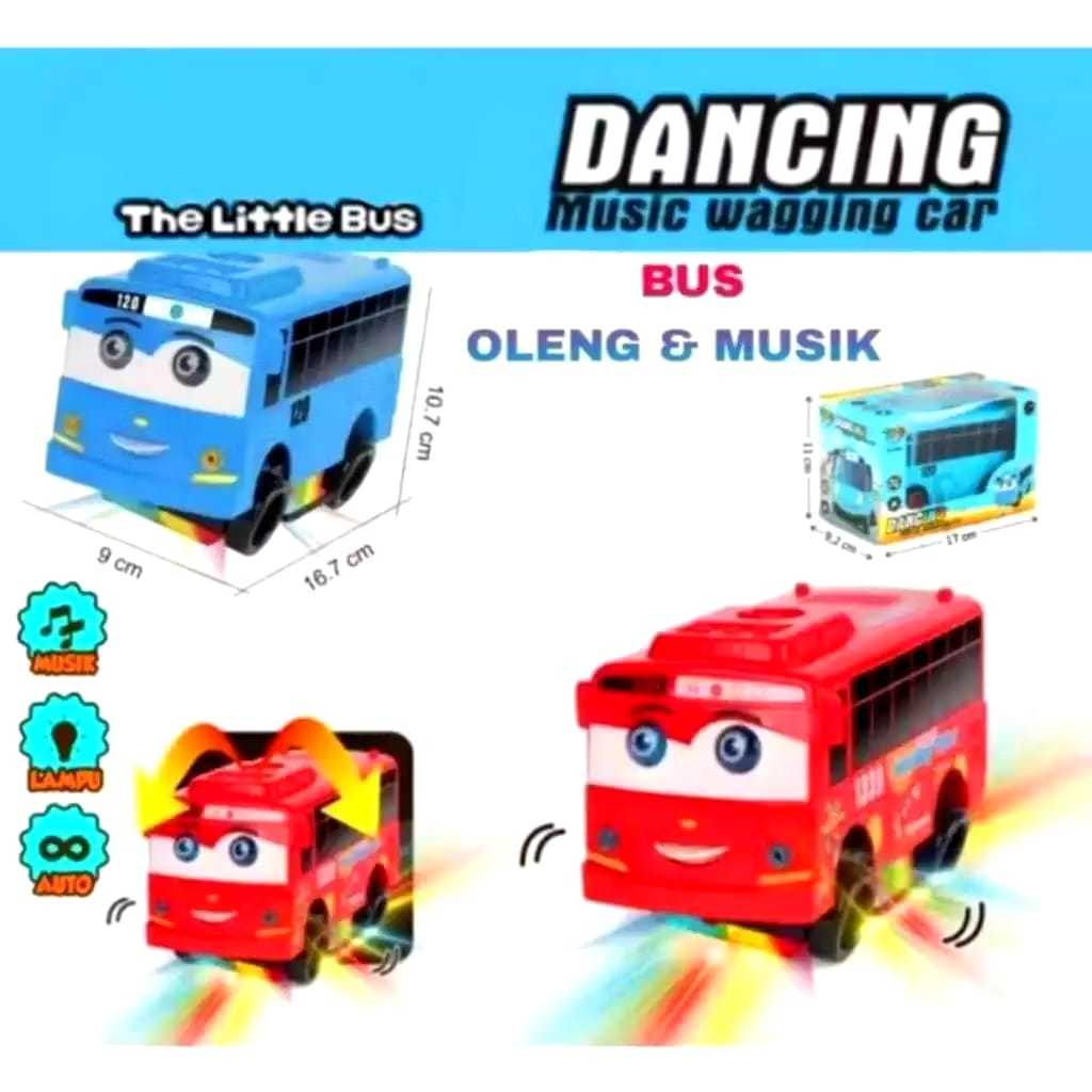 PROMO COD MAINAN MOBIL MINI BUS OLENG DAYO MUSIC LAMPU BP8000 / Mainan Bus Dayo / Mainan Anak Laki L