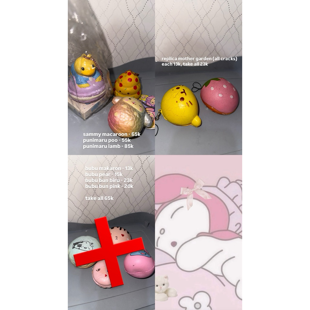 PRELOVED SQUISHY RARE IBLOOM ERIC CUTIE CREATIVE YUMMIIBEAR CREAMIICANDY PUNIMARU MURAH