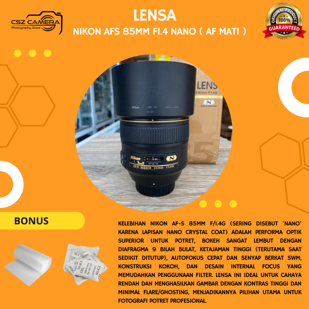 Nikon Afs 85mm F1.4 ( AF MATI)