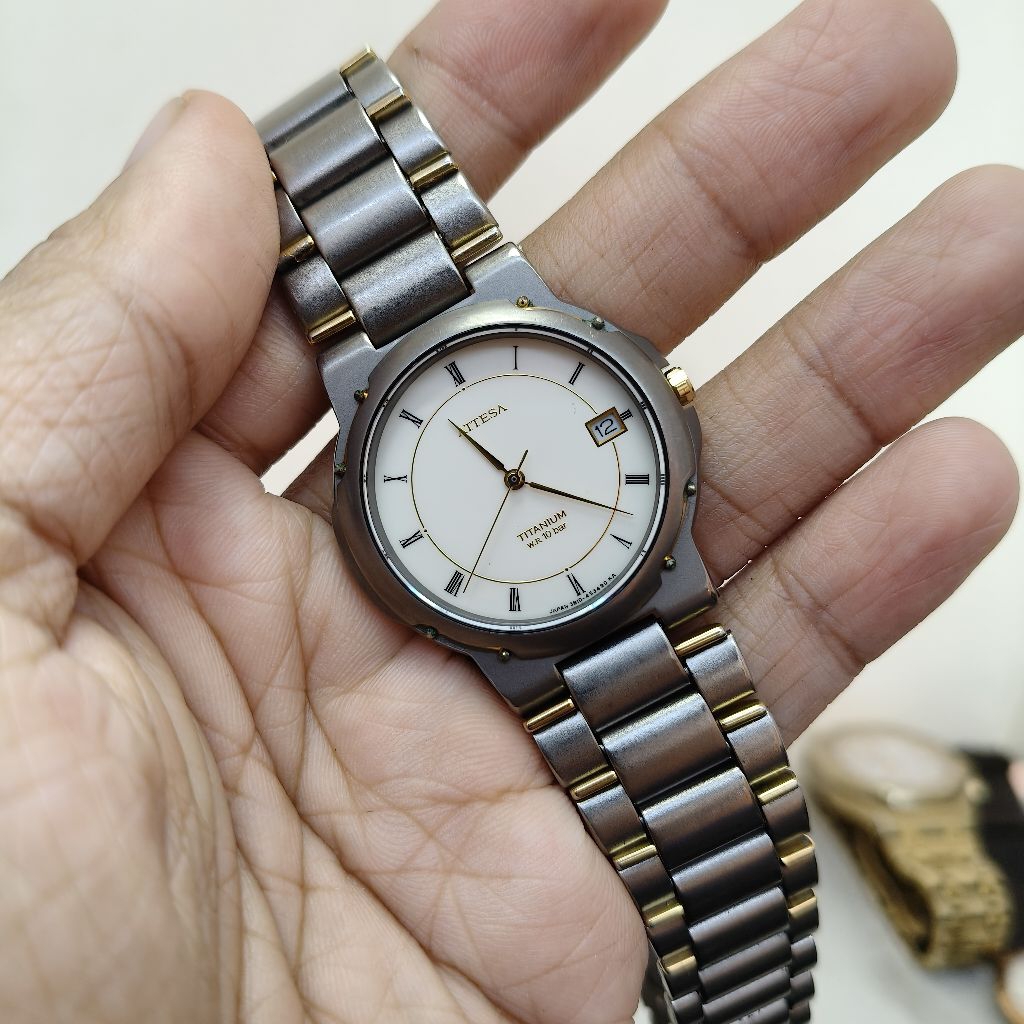 Citizen Attesa Titanium vintage Rare Item