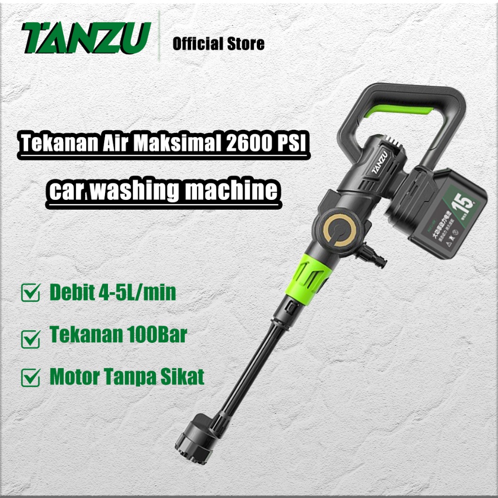 TANZU Mesin Cuci Mobil dengan Pistol Air Bertekanan Tinggi / jet cleaner mesin cuci mobil / cuci mob