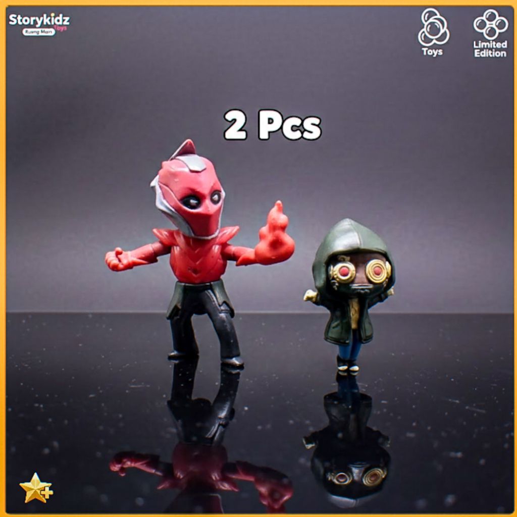 Action Figure Satria Dewa Gatotkaca & Yuda Paket Isi 2 - Mainan Superhero Indonesia Lokal Koleksi