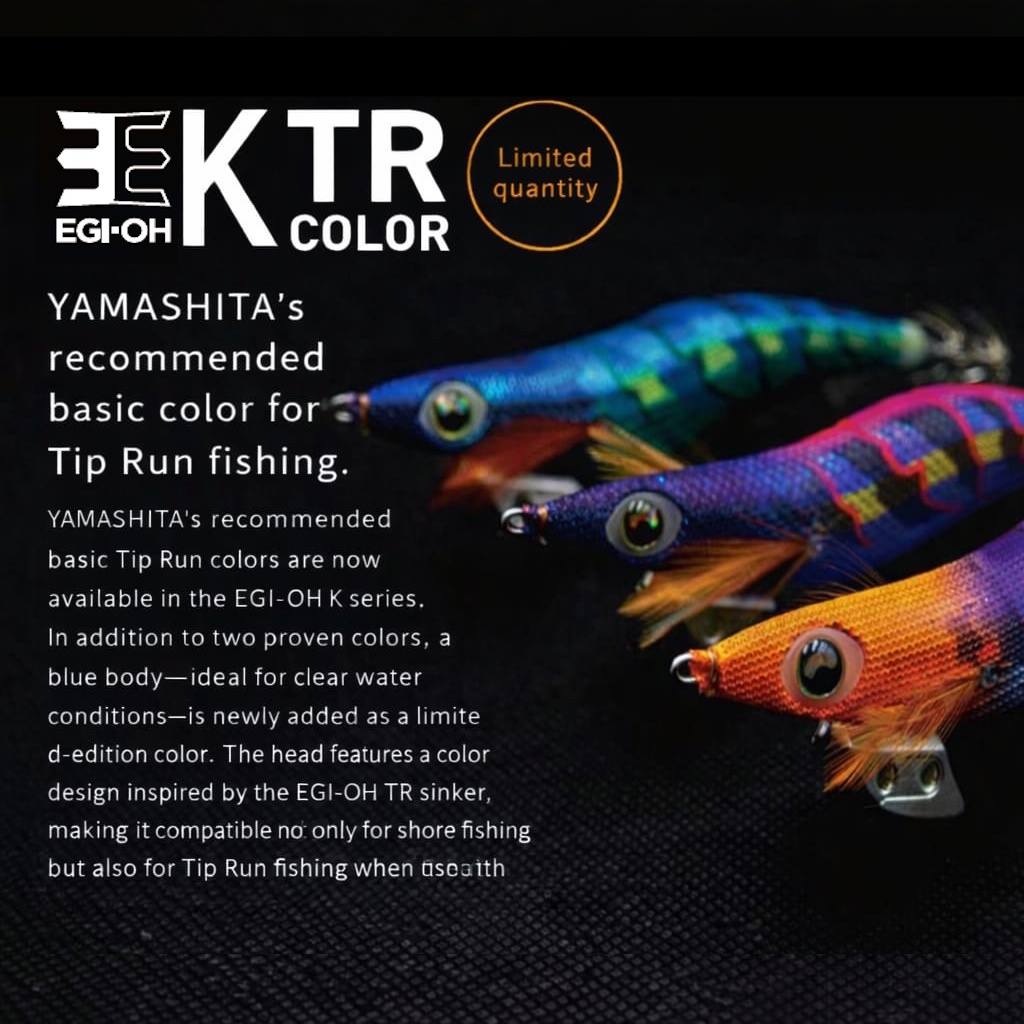 Yamashita Egi-OH K TR Color Limited 2.5 3.0 3.5 Tiprun Umpan Egi Squid Cumi