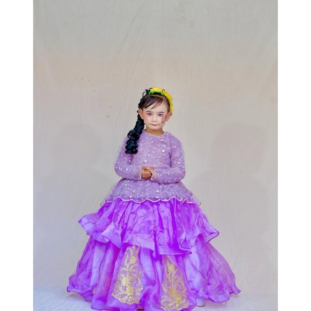 Gaun anak preloved Free 2 kebaya