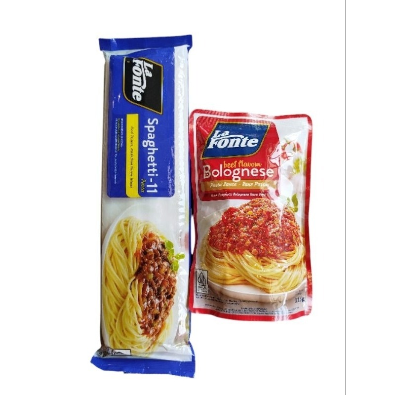 LA FONTE SPAGHETTI PASTA 450 GRAM / PASTA SPAGHETTI / SAUCE BOLOGNESE PASTA