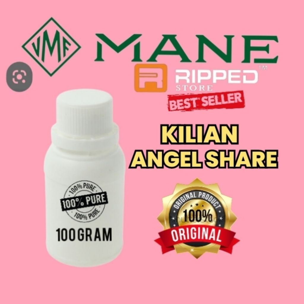 100ML BIBIT PARFUM MURNI KILIAN ANGEL SHARE BY ORIGINAL MANE