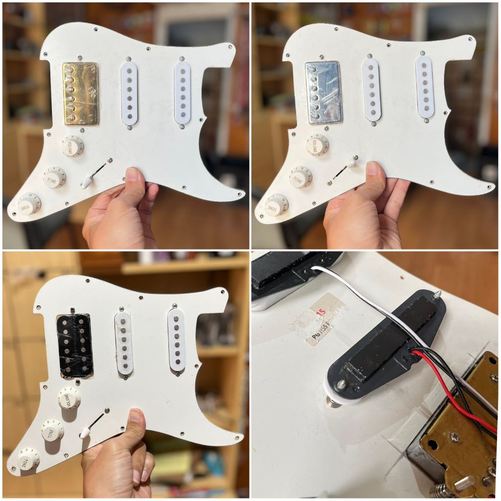 Prewired Wiring Set Pickup Gitar Elektrik HSS