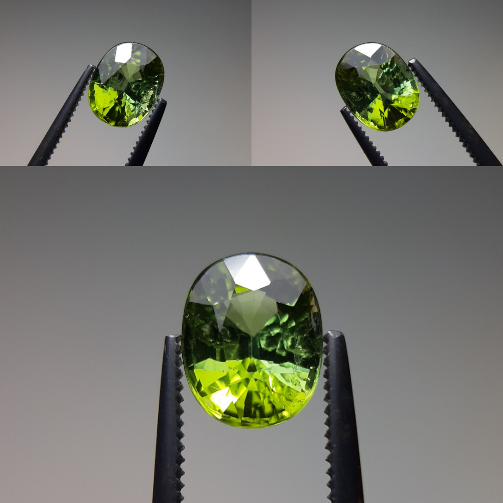 Natural Green Tourmaline Batu Tourmaline Hijau Warna Mirip Peridot Bukan Sapphire Safir Emerald Jamr