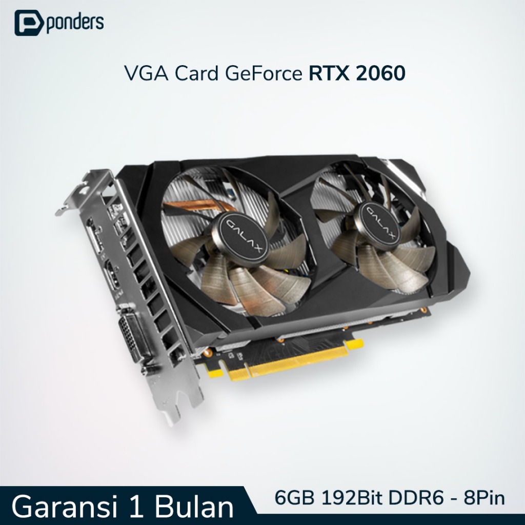VGA RTX 2060 / VGA Card RTX 2060 - 6GB 192BIT DDR6 (8 Pin Power)