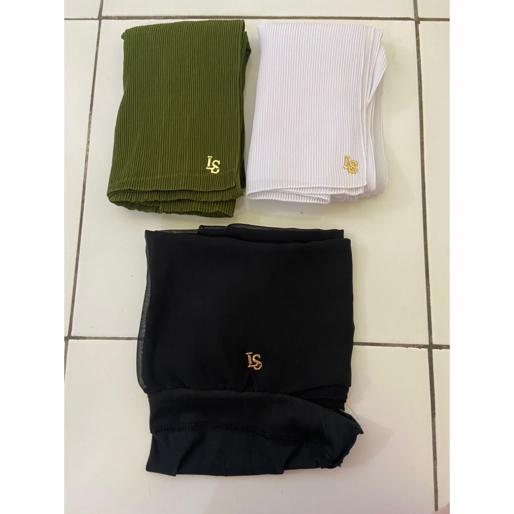 Pashmina La Sabelle ORI LS Pashmina plisket & Pashmina Inner lasabelle