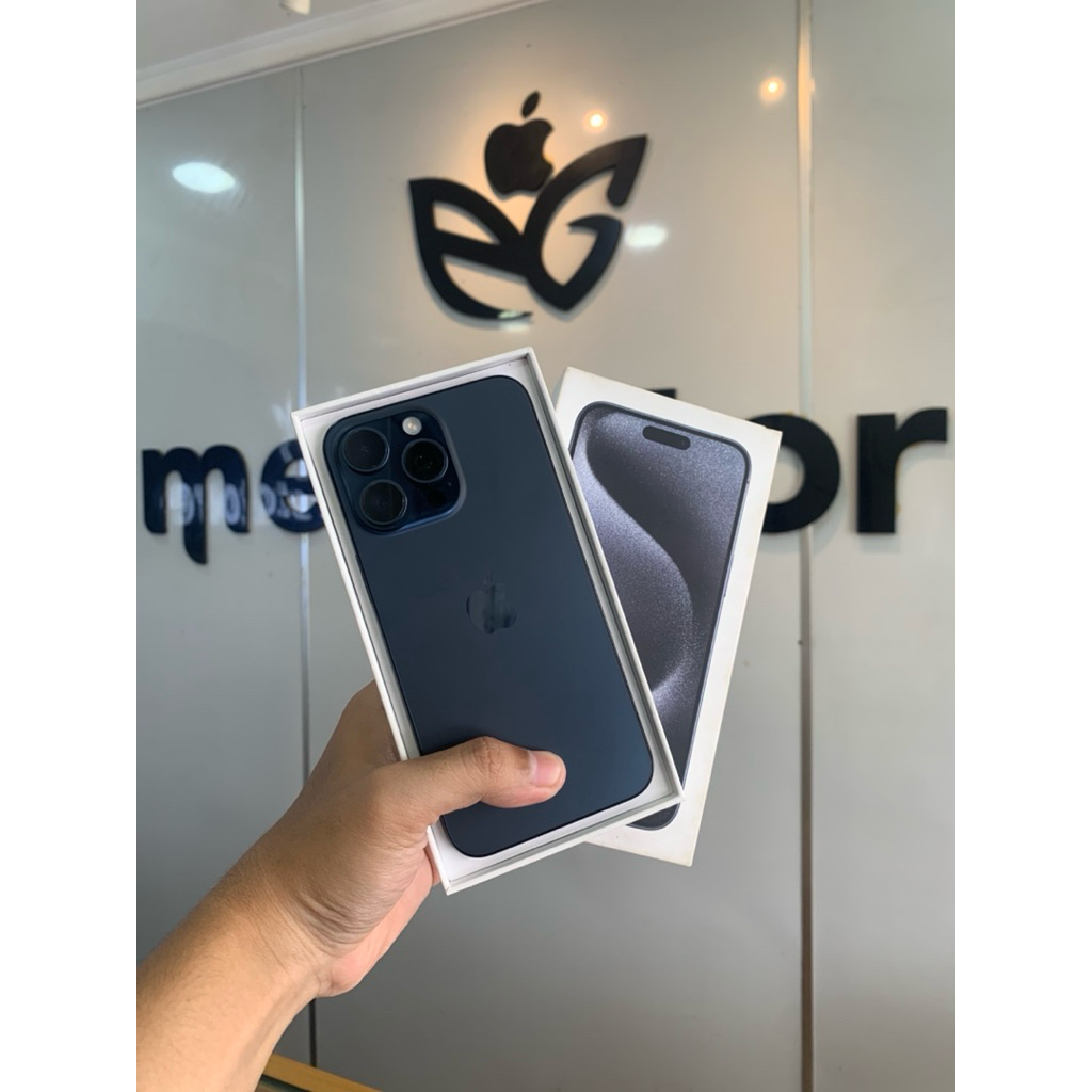 iPhone 15 Pro Max 1tb Ex iBox - Fullset, Mulus, Original, dan Bergaransi