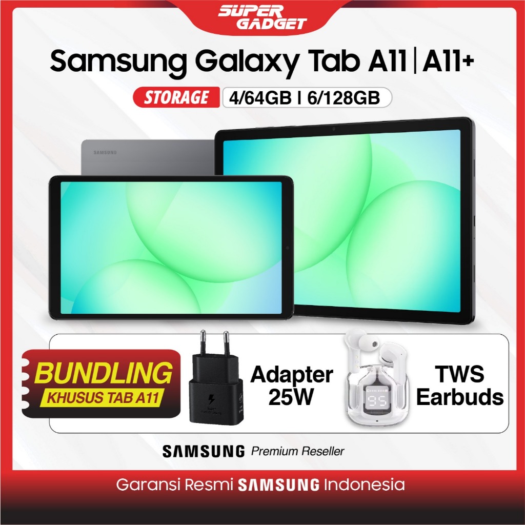 Samsung Galaxy Tab A11 A11+ Wifi 4G 5G 4/64 GB 6/128 GB 4GB 64GB 128GB Tablet