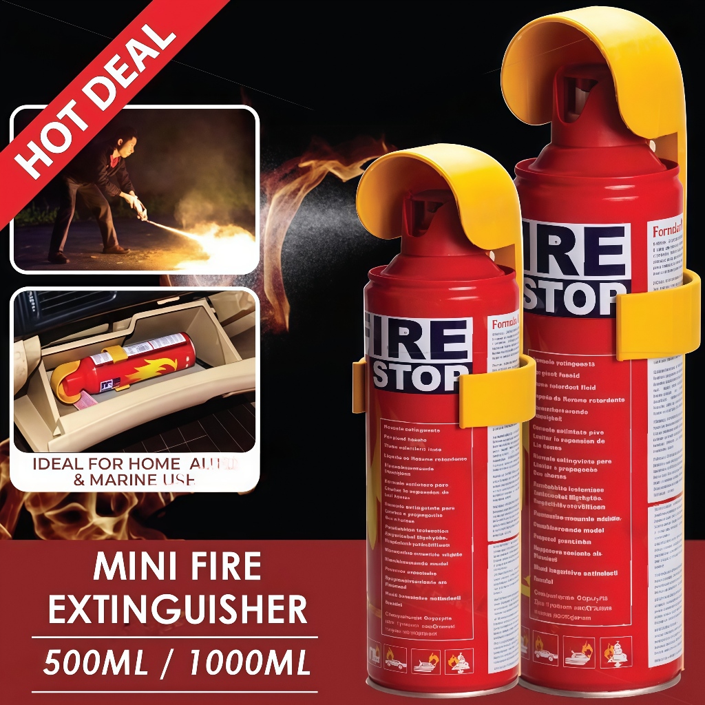 Apar mobil pemadam api semprot 500/1000Ml alat pemadam kebakaran api ringan mobil Dapur Rumah