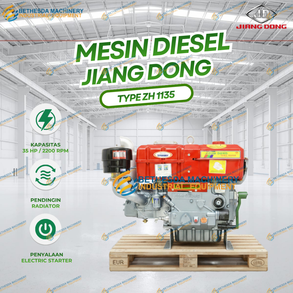 Diesel Jiangdong ZH 1135 Mesin Penggerak Diesel 35 PK / 35 HP Jiang Dong ZH 1135 TT