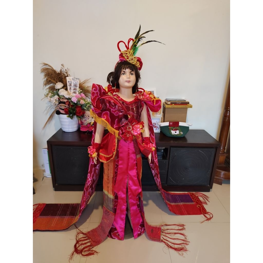 Kostum anak Batik Nusantara wastra Premium songket