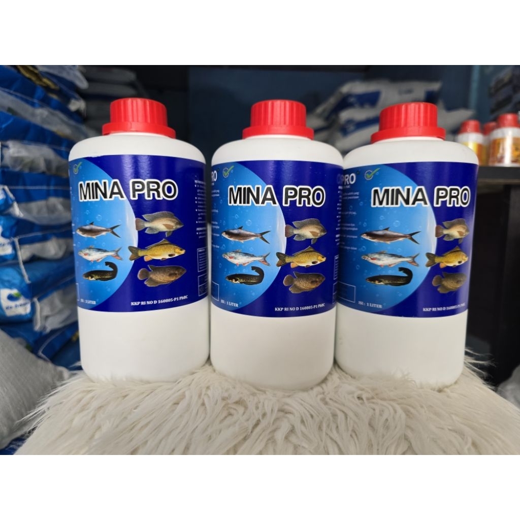 MINA PRO 1LT mengandung bakteri Bacillus subtilis,  dan Bacillus megaterium , bermanfaat untuk menin