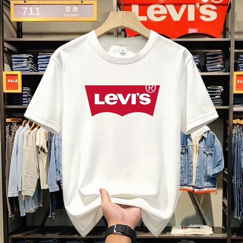 [ COD | Pengiriman Cepat] Pria trendy Kaos kaos pria original branded 100 katun premium kerah bundar