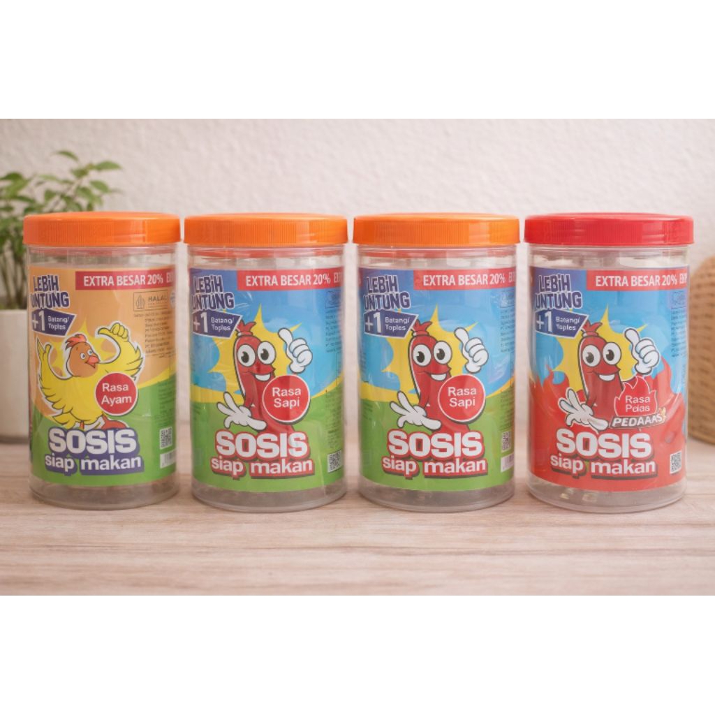 Toples kosong sosis / jar / wadah / toples sossis so nice