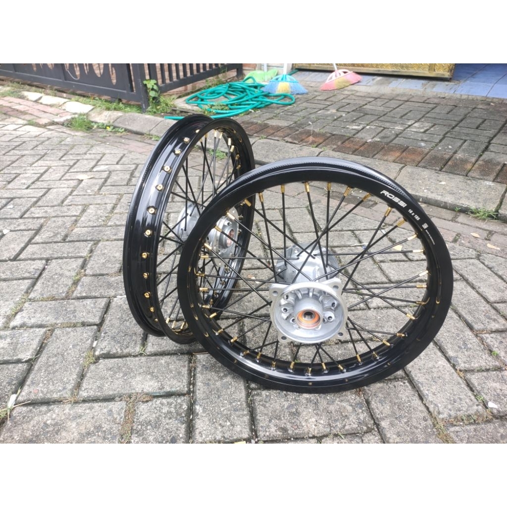 velg KLX ring 19/depan ring 17 belakang un 160/19/185/17.tromol original klx Tampa cakram