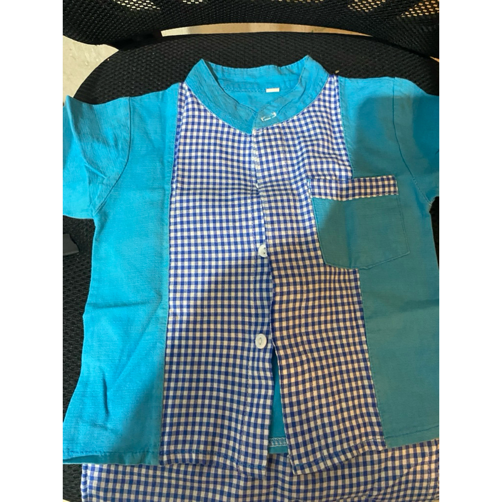 baju koko set sarung celana 1thn preloved