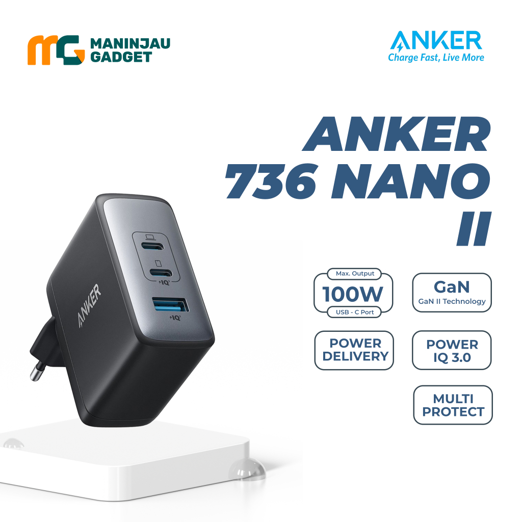 Anker GaN 736 Nano II 100W Super Fast Charger