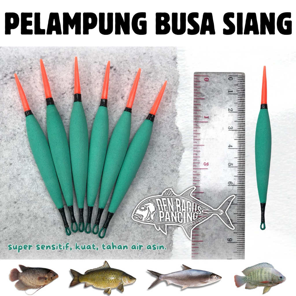 Pelampung Pancing Busa Jarum Ikan Nila Bandeng Umpan Lumut Super Sensitif Warna Tosca