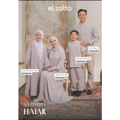 Elzatta Koko Pria Muslim Terbaru Koko Hajar Series