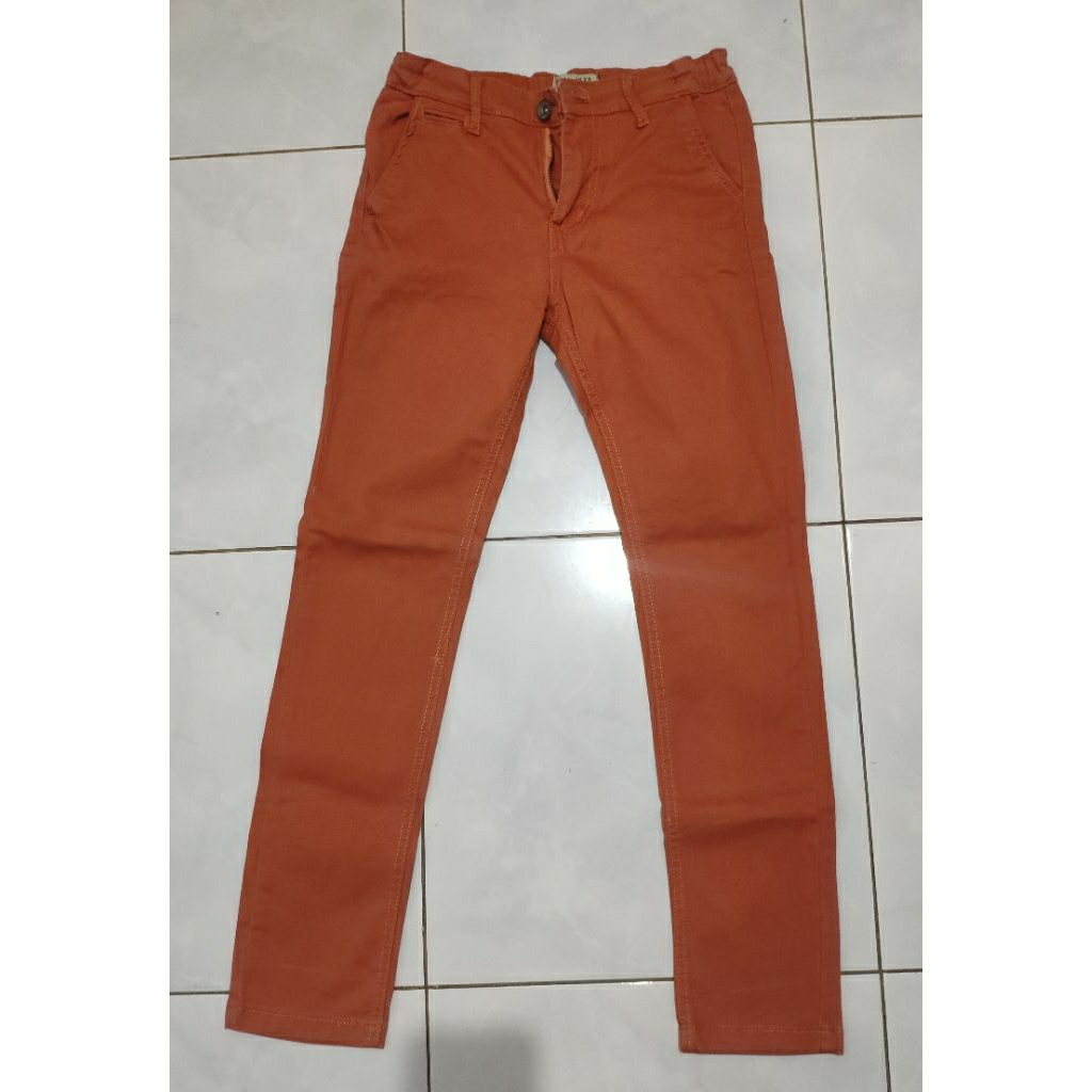 [PRELOVED] CELANA PANJANG ZARA ORIGINAL/ CELANA ZARA BOYS/ CELANA ANAK/ CELANA ORANGE ANAK