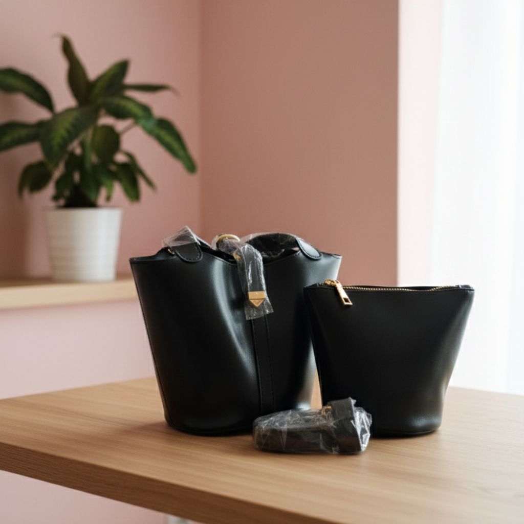 tas wanita warna hitam elegan