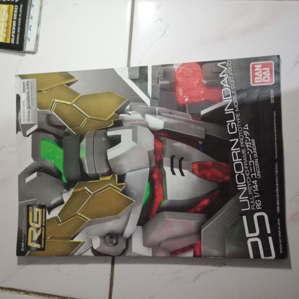 buku panduan/manual book RG unicorn