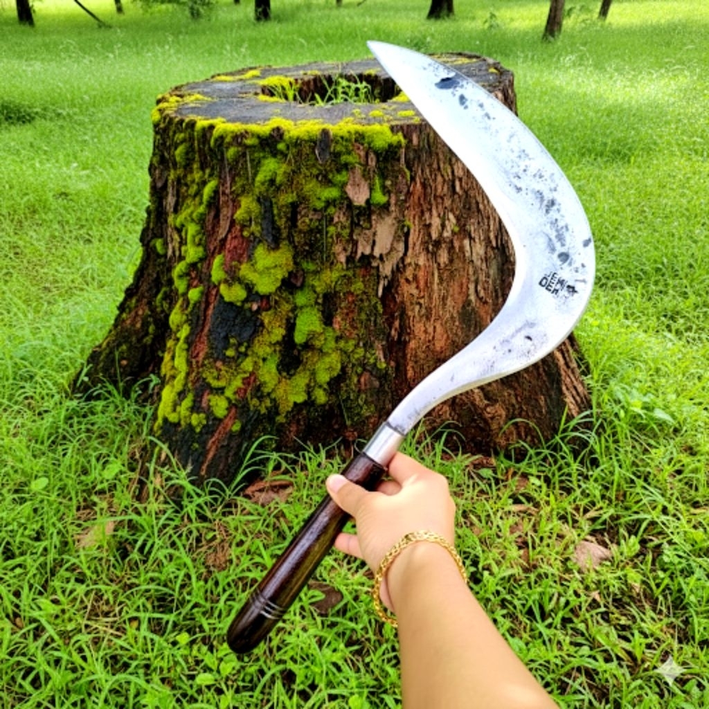 Arit Rumput Model Jawa Cap Dewi Bintang - Baja Per Asli Super Tajam & Kuat