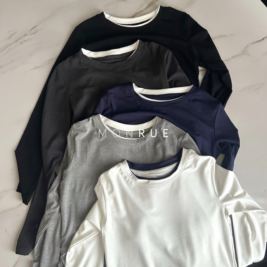 MONRUE Abbey Two-Tone Soft Tee