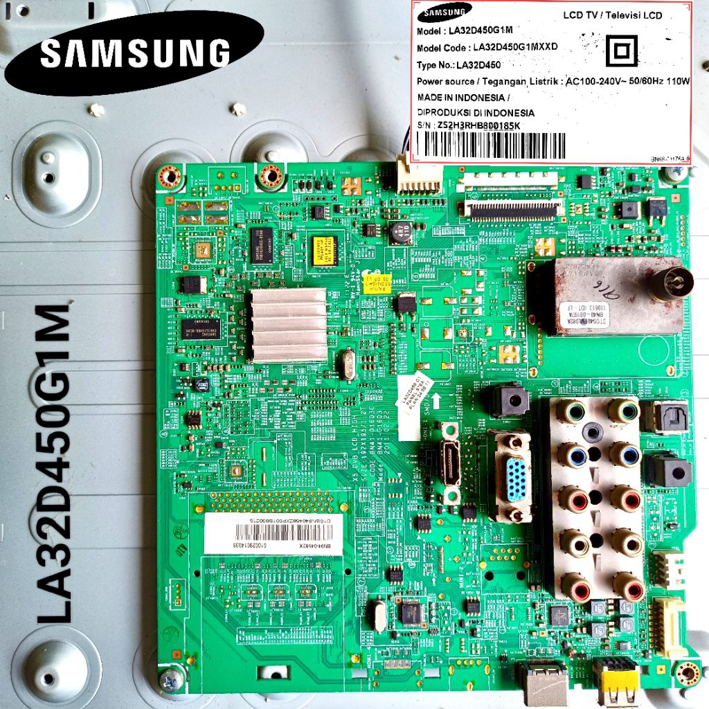 MB Samsung LED TV 32" LA32D450G1M Mainboard 32D450 450G1M LA 32D450G  Original Bergaransi