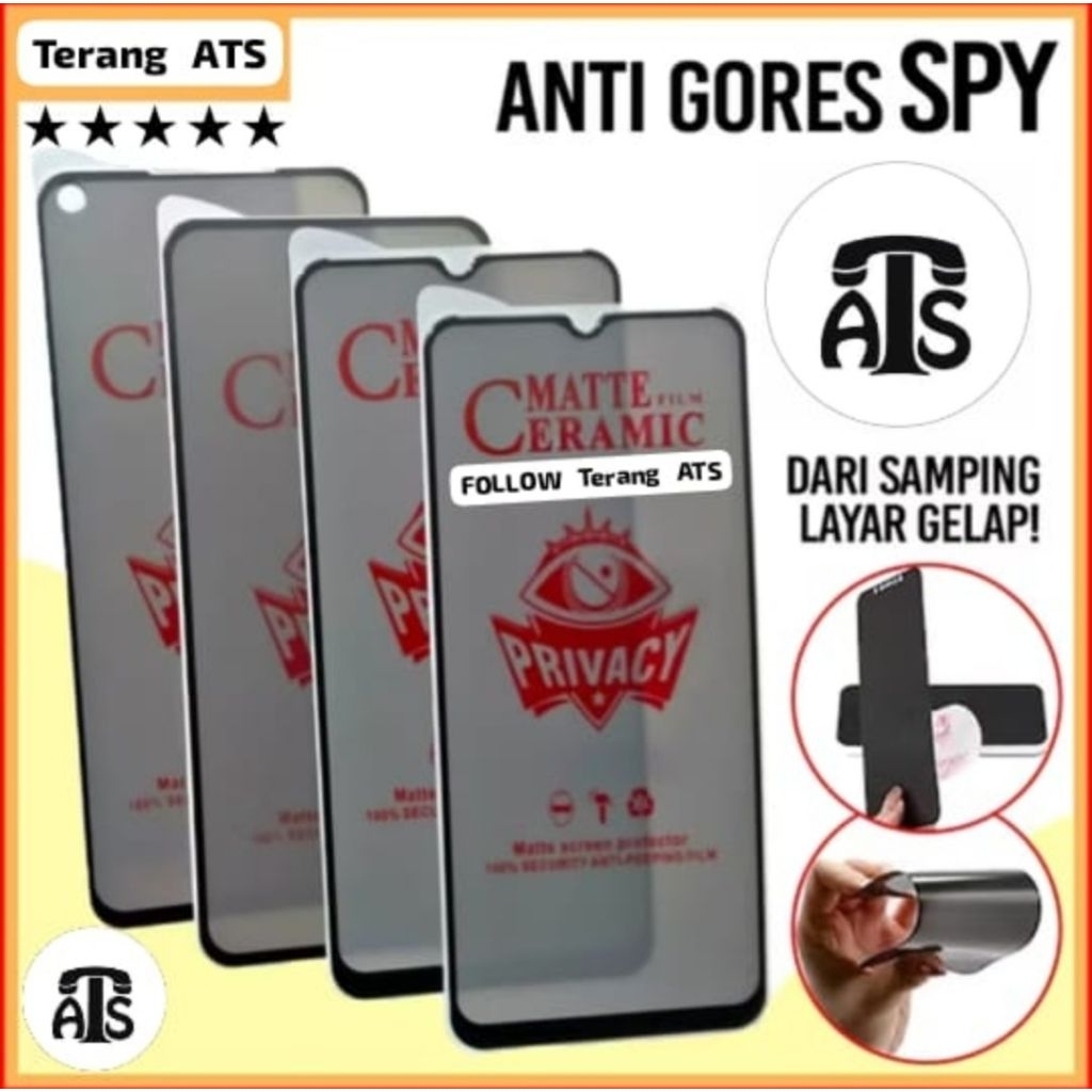 Spy Ceramics Vivo 1718 Vivo V7 Vivo 1724 Vivo Y71 Vivo 1802 Vivo 1808 Vivo 1812 Anti Gores Hitam Tem