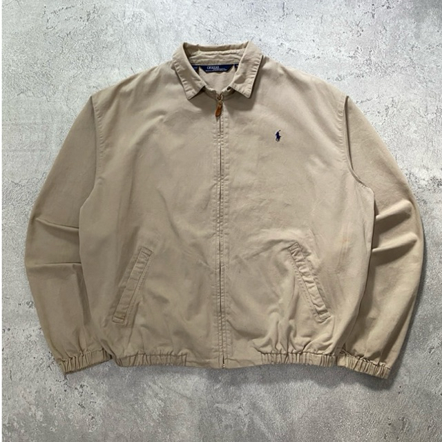 1990’s Vintage Polo Ralph Lauren Beige Harington Jacket.