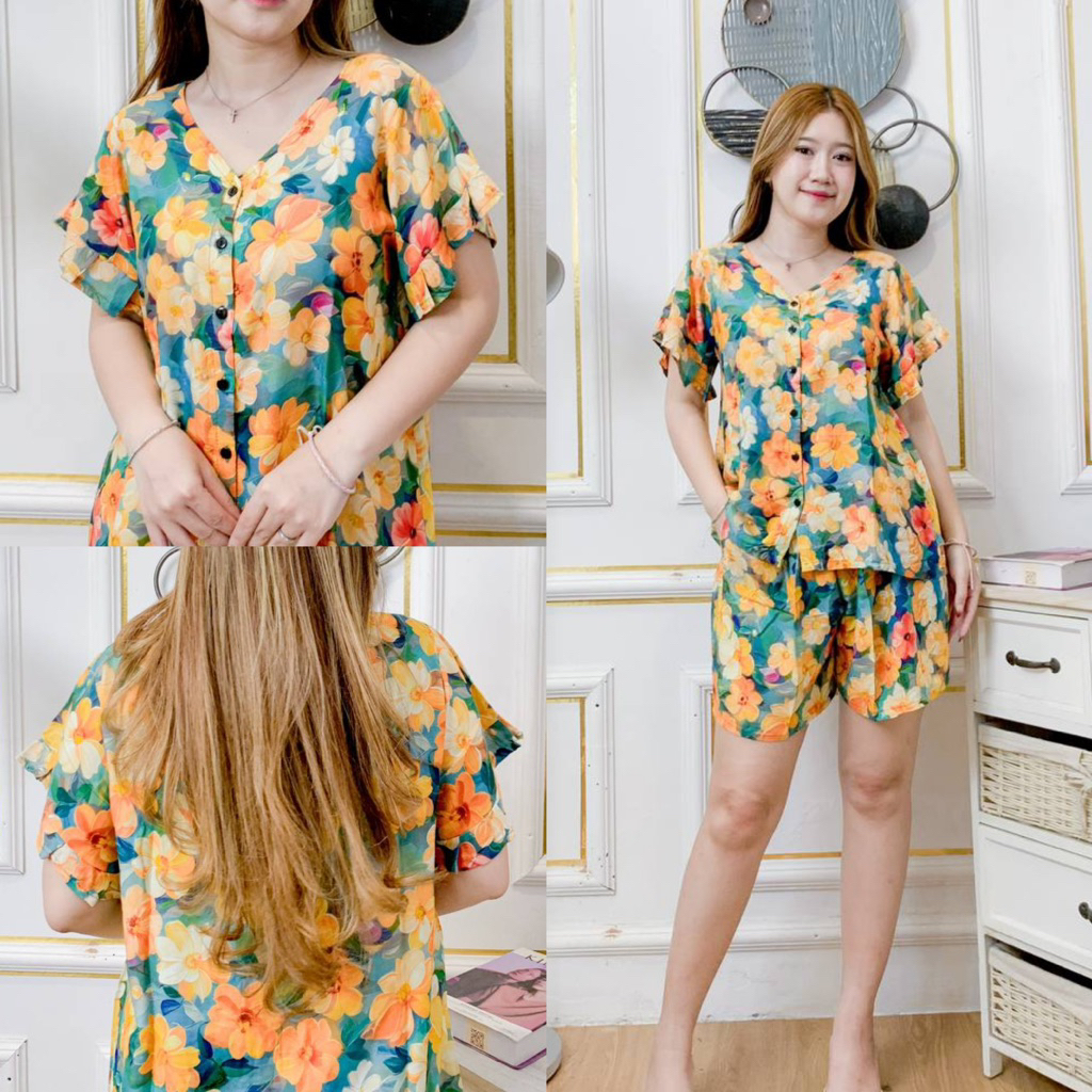 DASTER PUTRI BALI - VIVIAN CELANA PENDEK SETELAN DASTER BALI