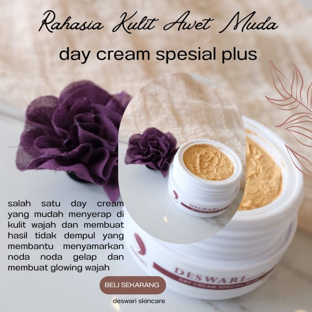 Deswari skincare Day cream special plus Cream siang Deswari