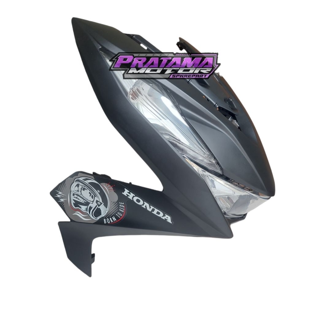 Tameng Body Depan Beat Street New Hitam Doff K1A 2020 2021 2022 2023