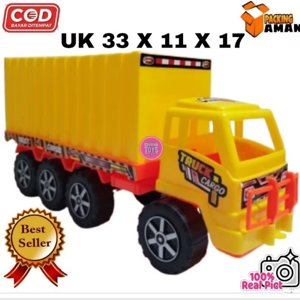 MAINAN PROMO MOBIL TRUK BOX JSP KX 08 PINTU BISA DIBUKA