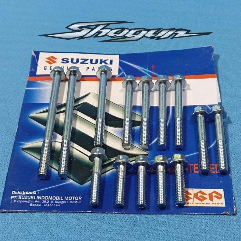1 Set Baut Blok Bak Kopling Magnet Suzuki Shogun 110 Shogun Kebo Shogun 110 Kebo Old New @ 14 Pcs Or