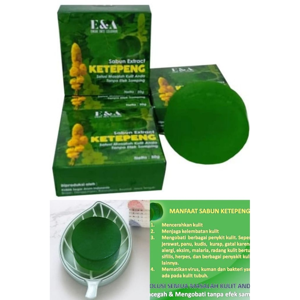 Sabun Ketepeng Ori, sabun anti bakteri,kuman dan menghilangkan gatal gatal