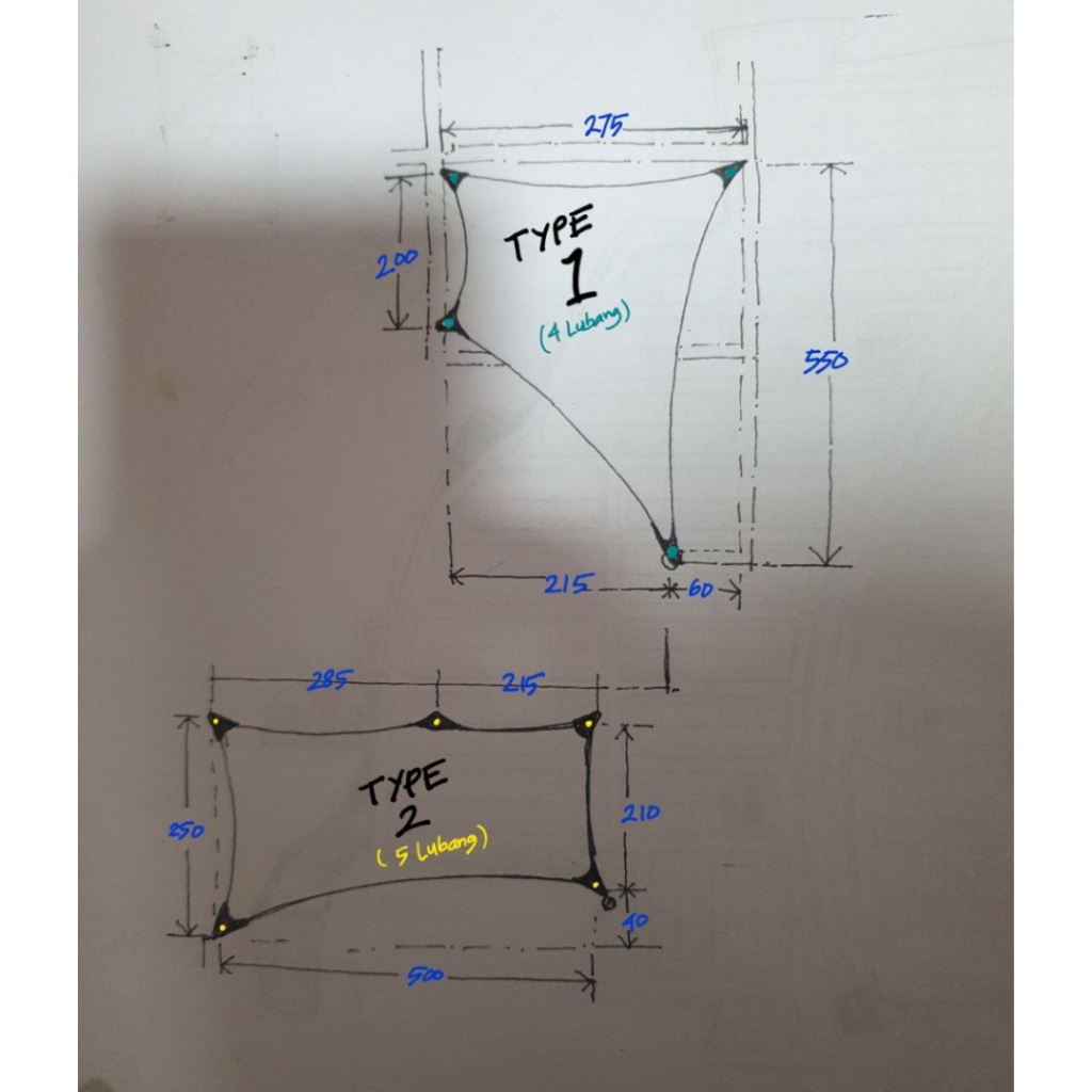 Awning Custome Bahan D300