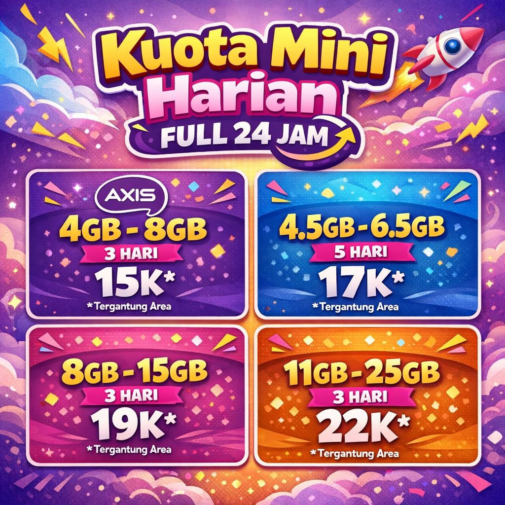 Kouta mini harian Axis Termurah