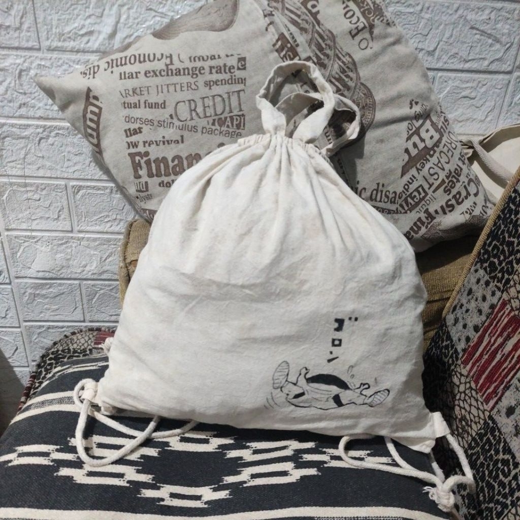 Tas Tenteng Ransel serut kain