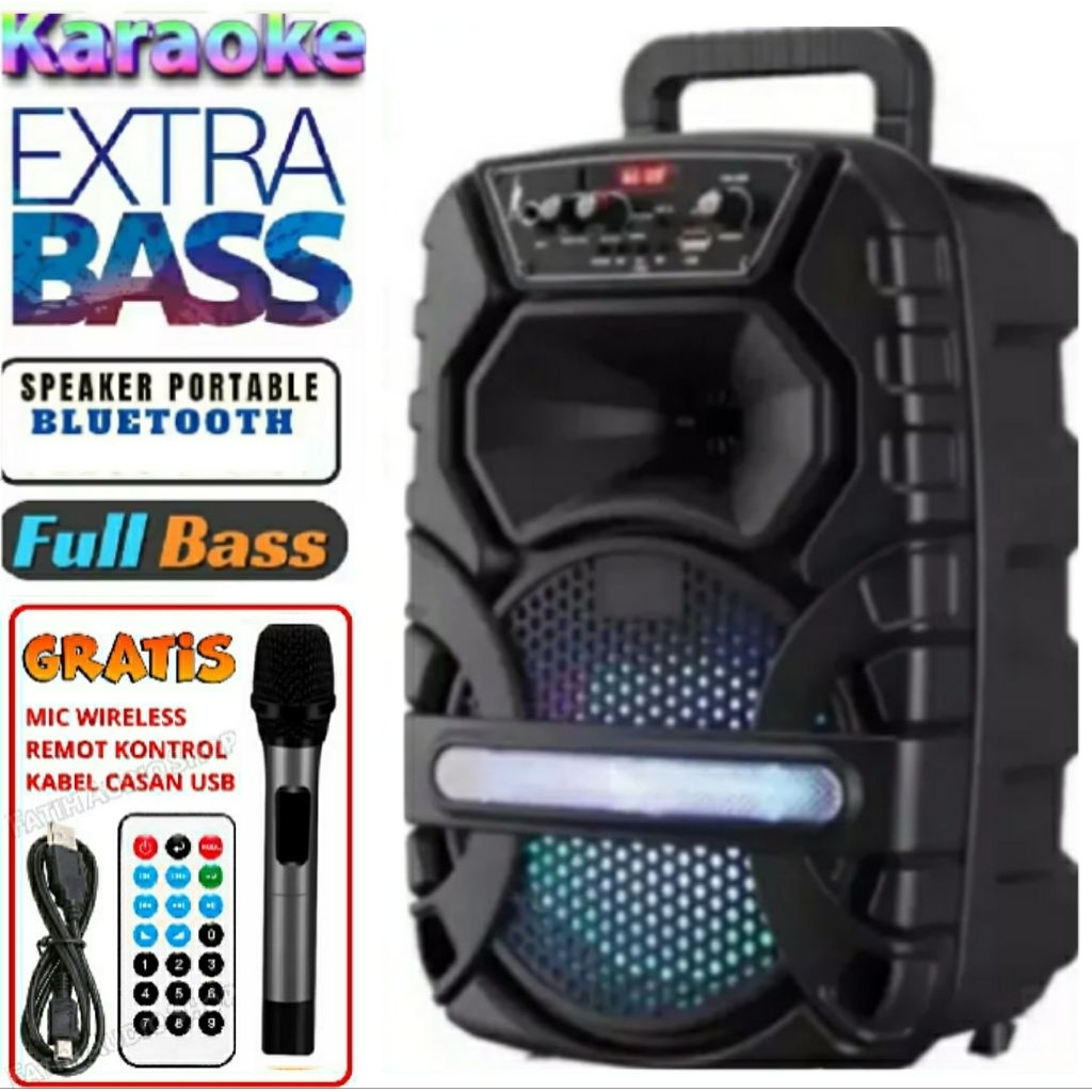 Speaker Bluetooth Kimiso Km-3381 Subwoofer aktif Speaker Bluetooth 6.5Inc Super Besar Speaker Kimiso